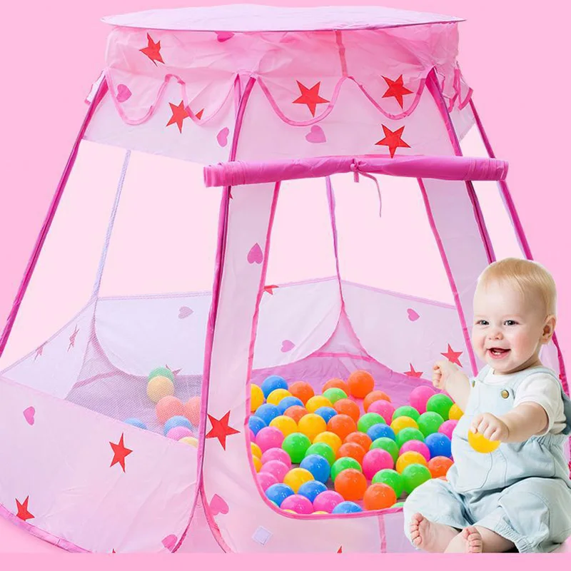 Children's Playpen Portable Fencing for Children Baby Playpen Fence Kids Foldable Play Tent Girl Princess Castle Boys Ball Pool