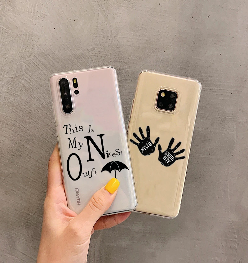 Зонт Academy из ТПУ прозрачный мягкий силиконовый чехол для телефона huawei mate 10 20 pro P8 P9