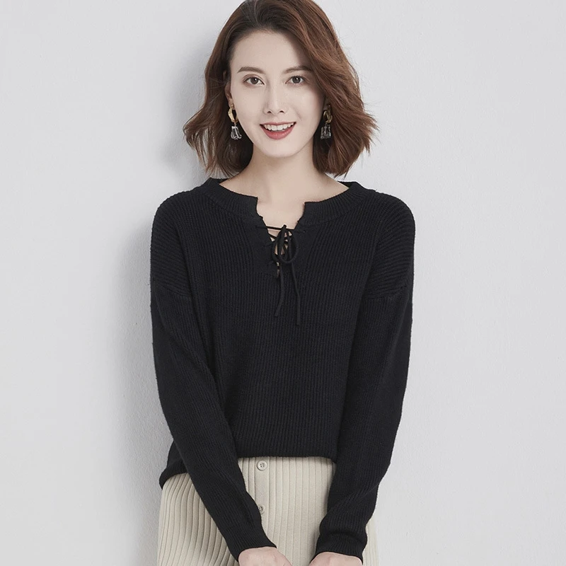 

New Pullover Women Sweaters Autumn Winter O-Neck Long Sleeve Fashion Knit Jumper