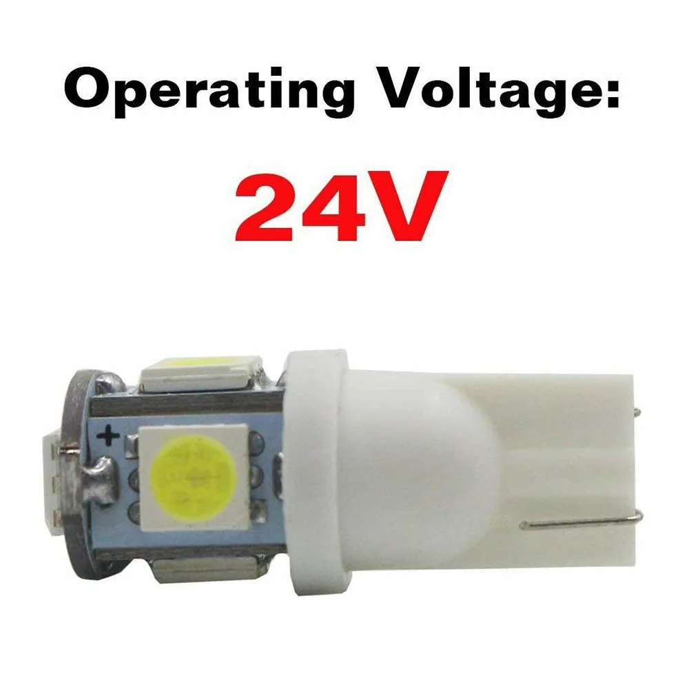 

Белые Автомобильные фары T10 194 168 2825 5SMD 5050 K, яркие, подключи и работай