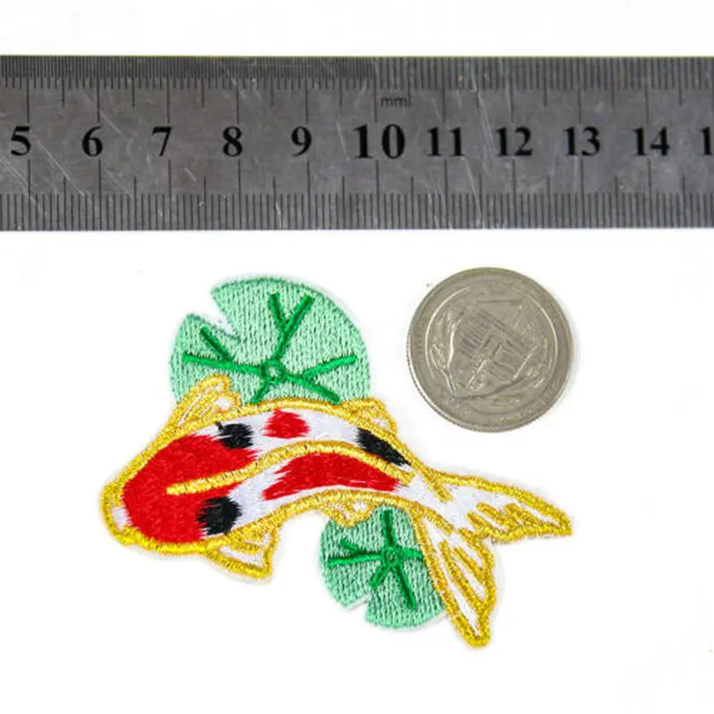 2 шт. патчи с изображением листьев лотоса и кои | Дом сад