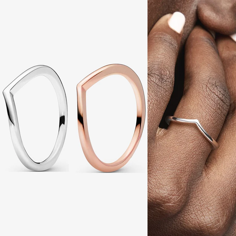 

925 Sterling Silver Pan Ring Creative Style Wishes To Shine Ring For Women Wedding Party Gift Fashion Jewelry