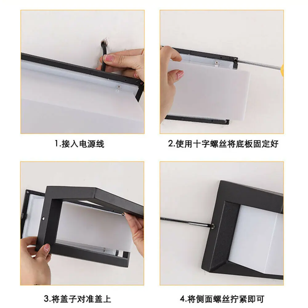 Уличный настенный светильник с датчиком движения водонепроницаемая наружная