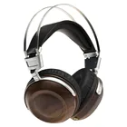 Наушники из орехового дерева HIFI 50 мм, динамические наушники-вкладыши, стерео студийная аудио металлическая гарнитура с шумоподавлением
