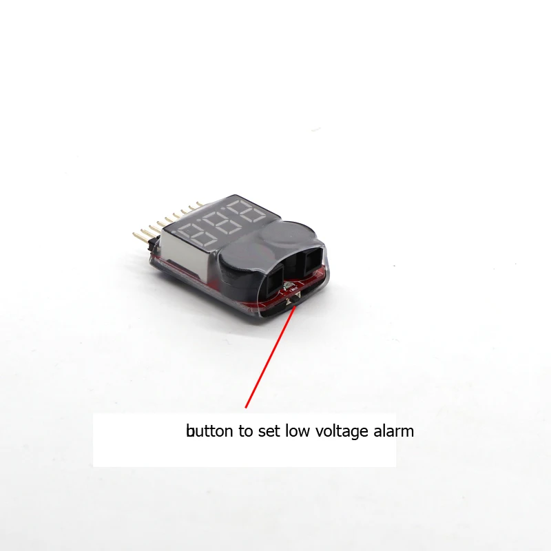 1-8S Lipo Battery Voltage Tester/ Low Buzzer Alarm/ Checker for DIY Racing Drone | Электроника