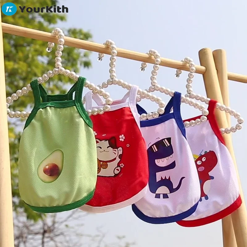 

YourKith Puppy Clothes Dog Vest Camisole Mesh Breathable Dogs Cats Pets Clothes Teddy For Small Breeds Dogs