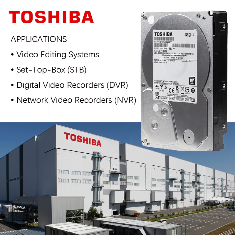 TOSHIBA DVR NVR CCTV 3 ТБ ABA300V жесткий диск для видеонаблюдения 3000 ГБ HDD HD внутренний SATA 5900