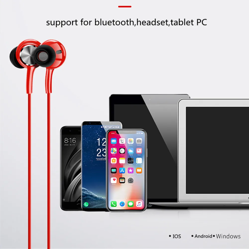 Bluetooth V4.2 спортивные Hi-Fi наушники беспроводная гарнитура с микрофоном магнитные