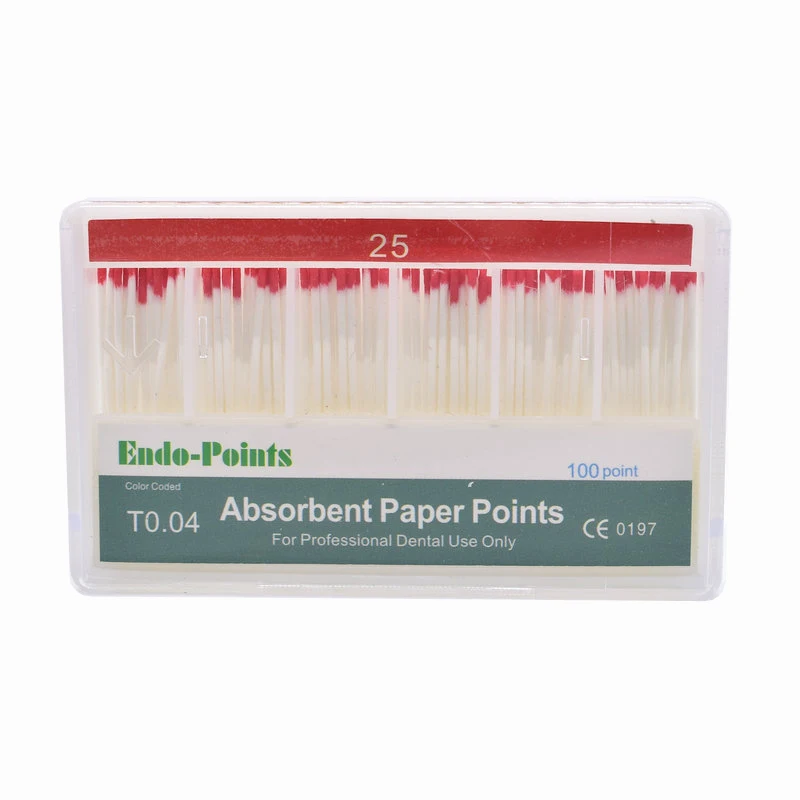 Стоматологические бумажные точки 0 04 конические абсорбирующие