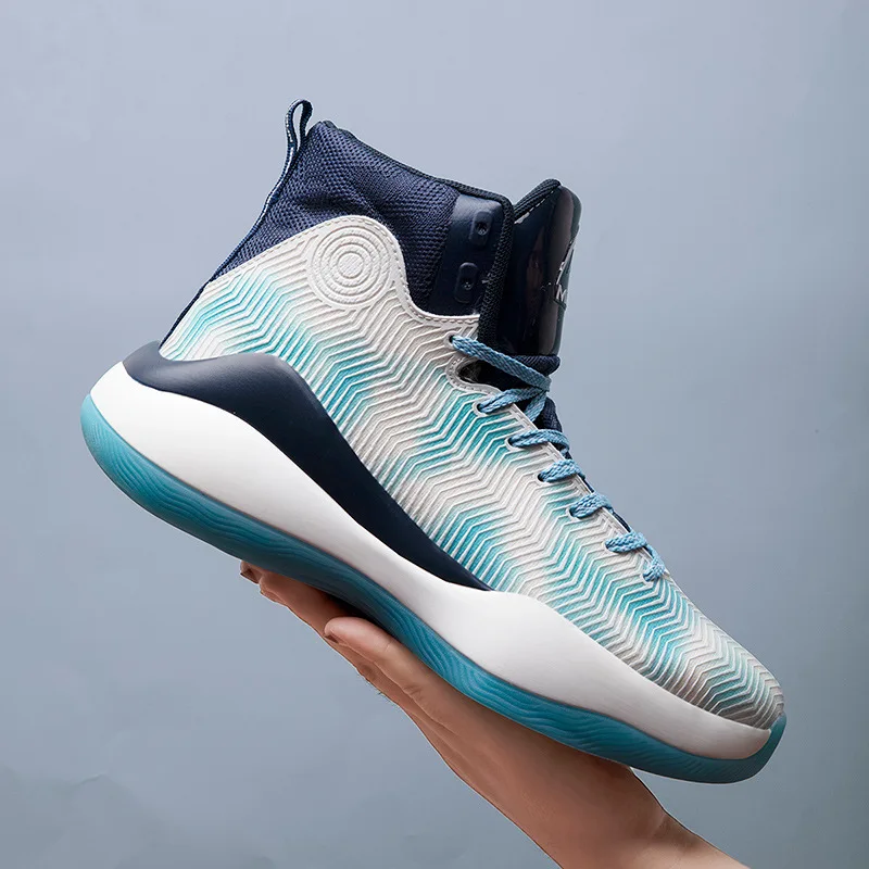 Professional Men Basketball Shoes Fashion Comfortable Sports Ankle Boots Athletic Training Anti-slip Wearable Street Basketball