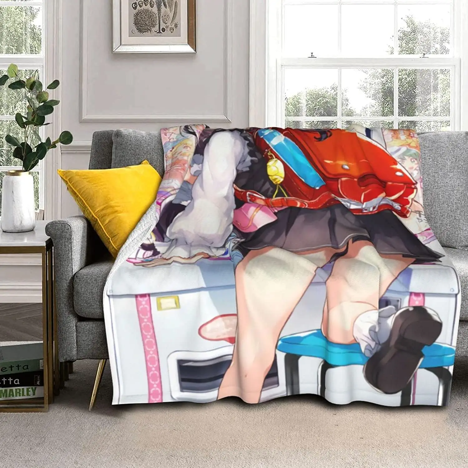 

Sexy Anime Girls Blanket-Anime Loli Lamb Blanket-Sherpa Blanket，Flannel Fleece Blanket Soft Blanket Anime Blanket