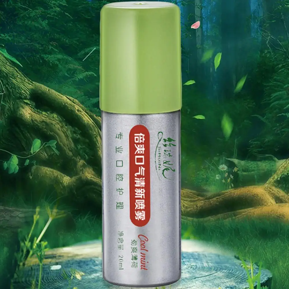 

20ml Mint Breath Freshener Oral Spray Deodorant Care Mouth Odor freshener Clean Mint Halitosis Bad Treatment Breath M5F4
