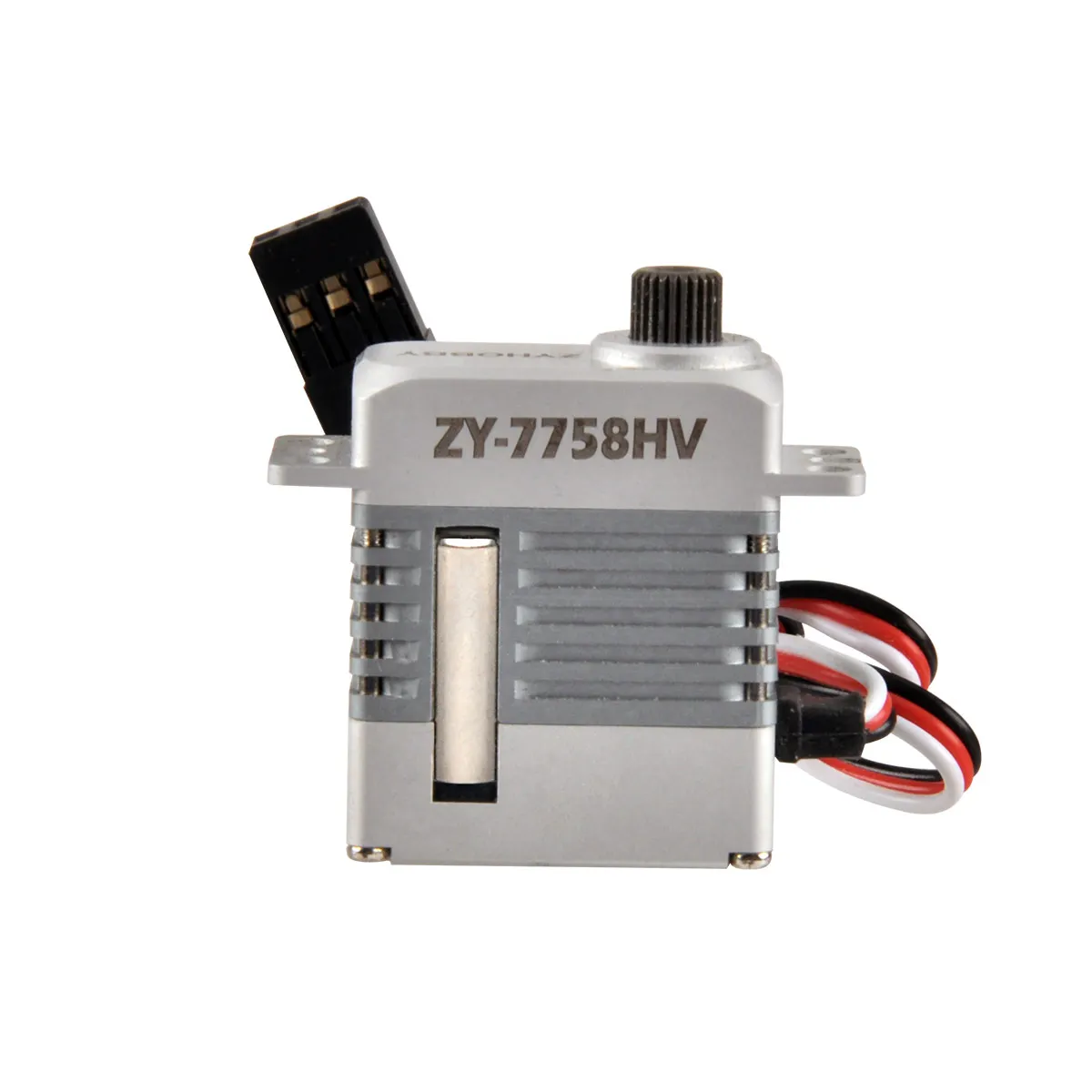 

ZY-7758HV Standard Servo Torque Digital Corelessmotor Metal Brush Motor Servo 23*12*27mm 25T 5-7KG for RC Plane