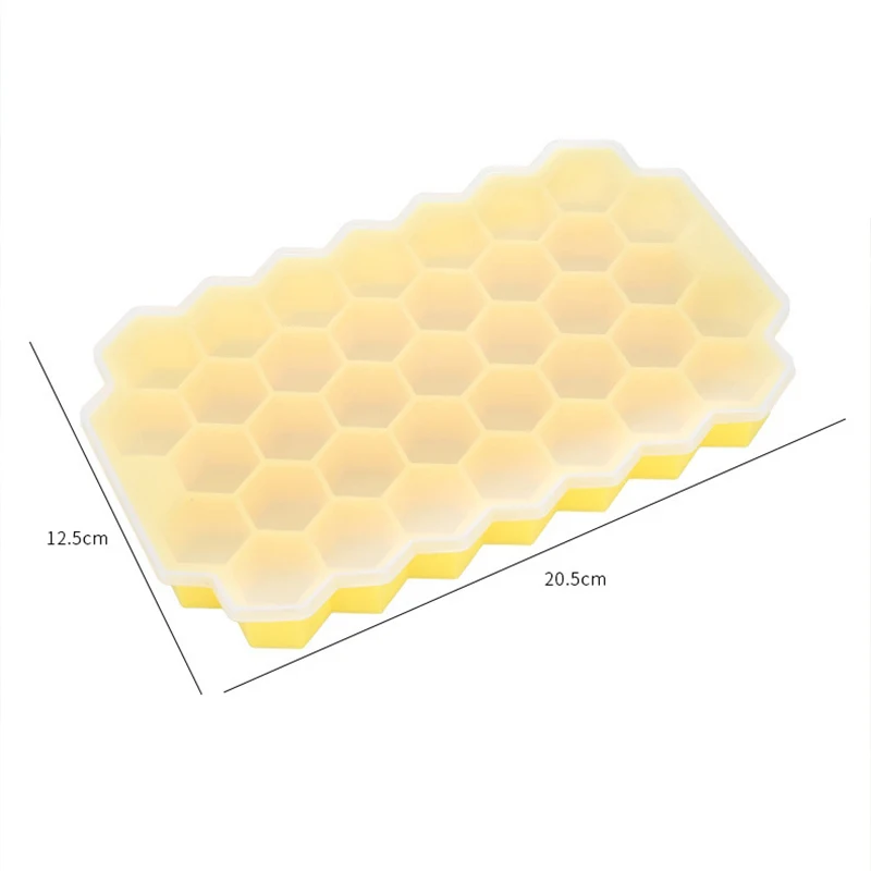 

Ice Cube Tray Honeycomb Silicone Ice Cube Maker Mold Kitchen 37 Grid Ice Cream Party Whiskey Cocktail Cold Ice Cube Maker Tray