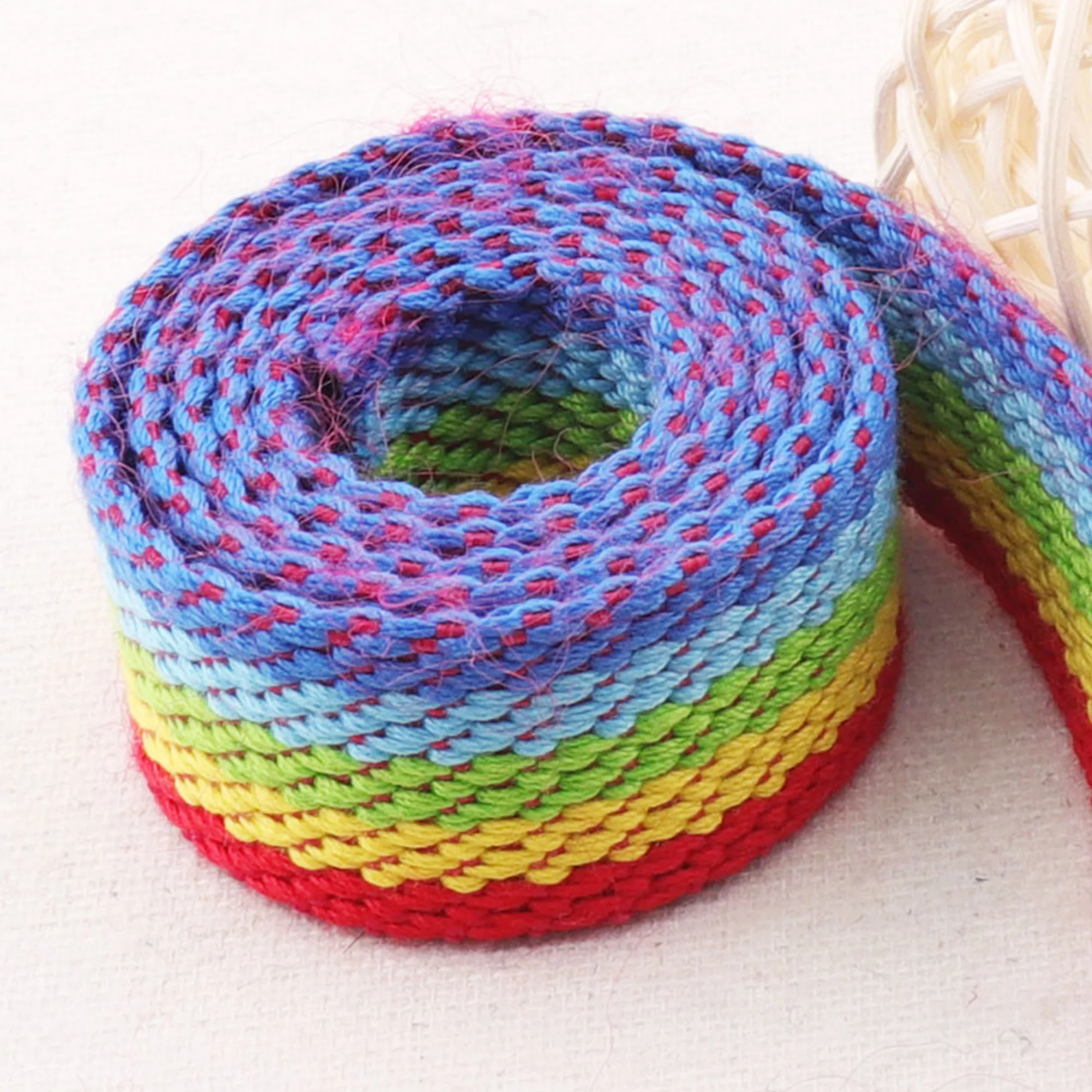 Радужная хлопчатобумажная тесьма тяжелый вес саржевая полоска женский кошелек