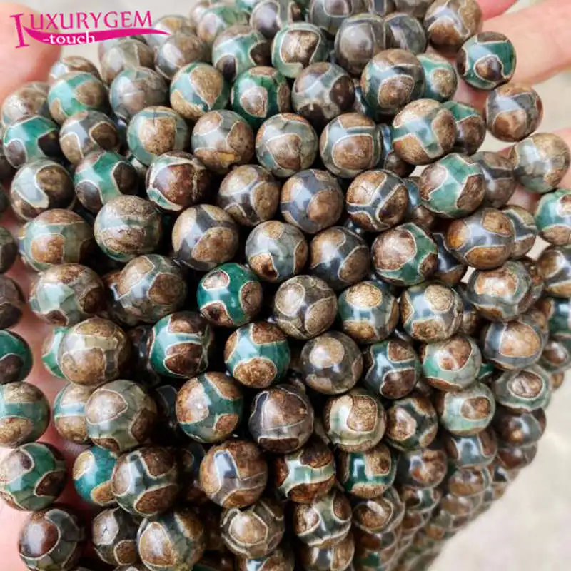 

Natural Multicolor Agates Stone Round Shape Loose Spacer Crack Beads 6/8/10/12mm DIY Jewelry Accessory 38cm sk26