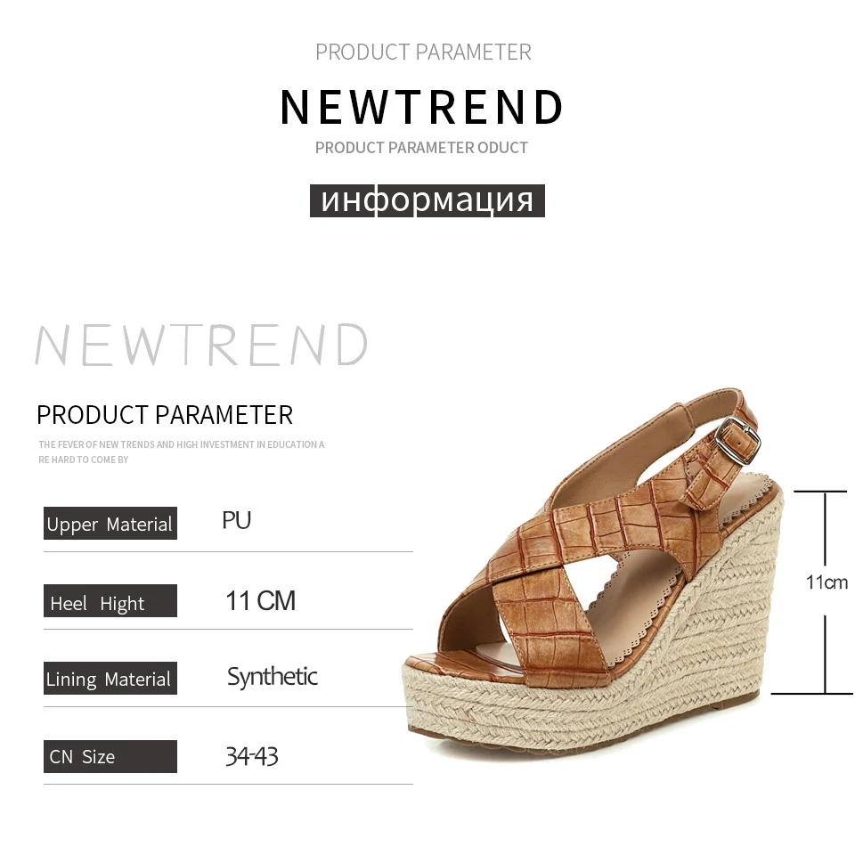 

ENMAYER Casual Buckle Strap Women Sandals Solid PU Basic Wedges Fashion High Heel Sandals 2020 Casual Shoes Women Size 34-43