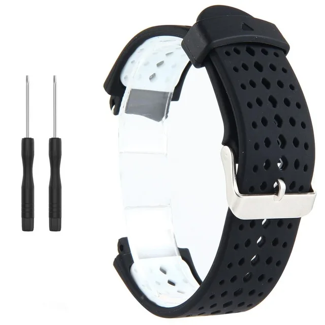 1 Универсальный сменный ремешок для часов Garmin Forerunner 220 230 235 620 630 735 двухцветный мягкий силиконовый смарт-ремешок для часов - Цвет: 1