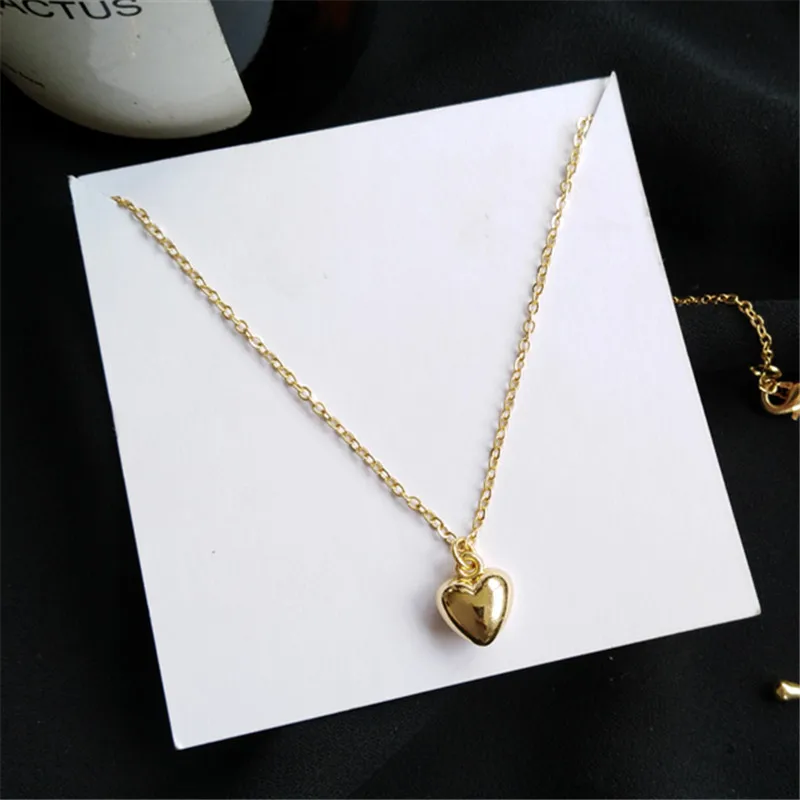 Женское Ожерелье с кулоном в форме сердца цепочка до ключицы жемчугом ювелирное