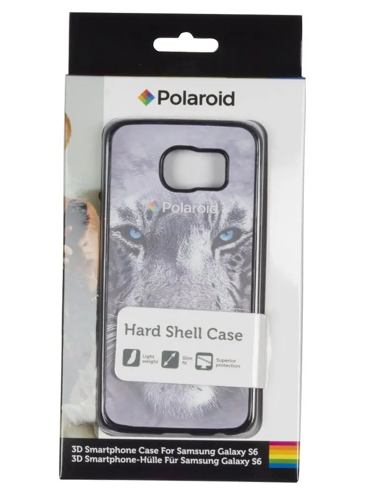 Задняя крышка белый тигр 3D для samsung Galaxy S6 Polaroid|Бамперы| |