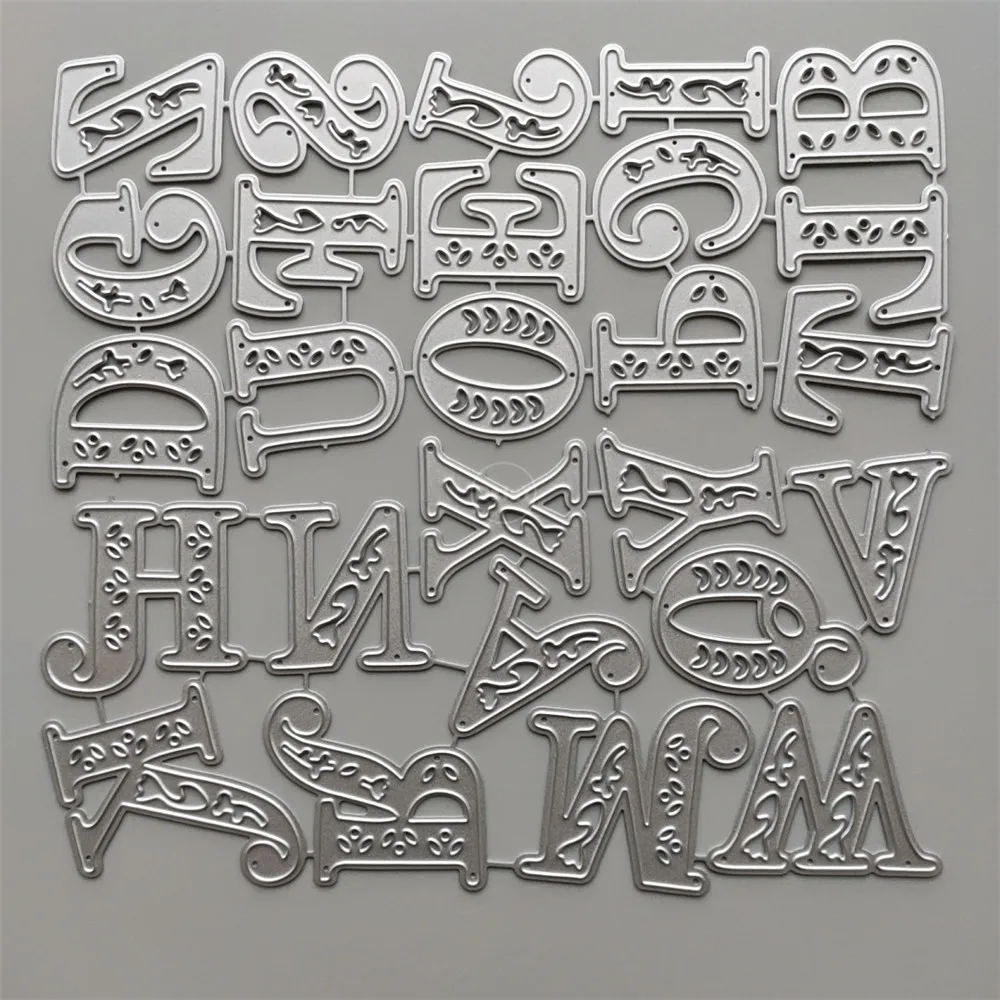 

2021 New 26 Letters Metal Cutting Dies DIY Scrapbooking Embossing Paper Photo Frame Stamps Crafts Template Mould Stencils