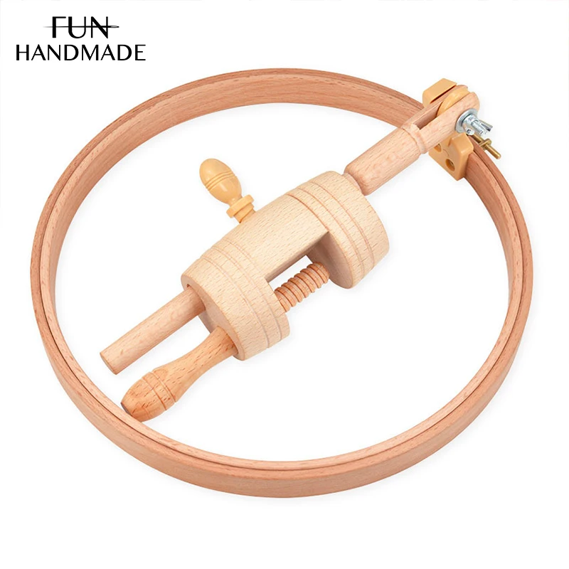 Настольный деревянный обруч для вышивки сделай сам вращающаяся подставка