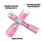 Термоусадочные стыковые соединители, 20010050 шт., водонепроницаемые соединители для электрических проводов, обжимные клеммы для кабеля, комплект AWG 16-14