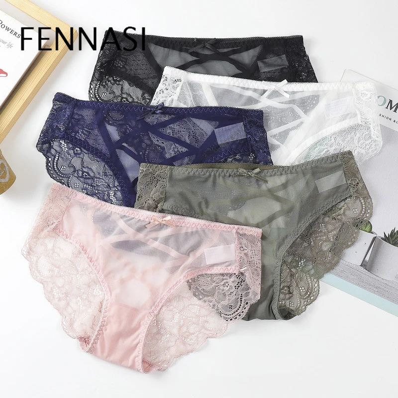

FENNASI, сексуальное кружевное женское нижнее белье, цветочные прозрачные бандажные трусики, интимные игрушки для женщин, женское нижнее белье...