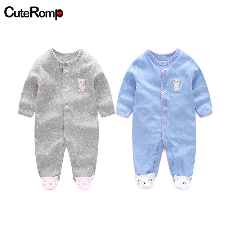 

Детская кружевная кошечка для маленьких девочек, цельная Детская Хлопковая одежда в виде кролика для новорожденных, детская одежда в виде е...