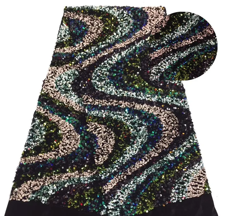 Африканский кружевной тюль с пайетками ткань 2020 высокое качество материал