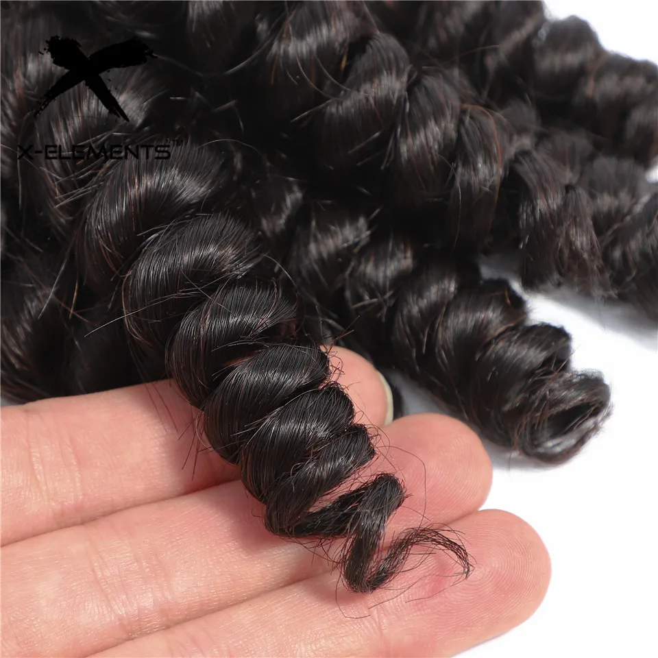 Funmi Curly Bundles With Closure Tight Spiral Curl Remy Hair Extensions Brazilian with Ear to |