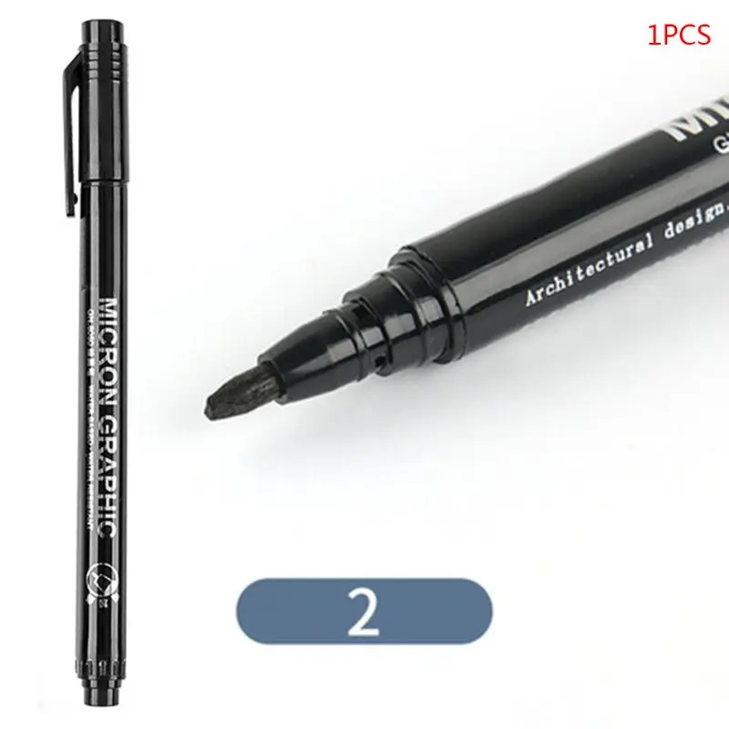 Черная ручка-микрон подводка для крючков эскиз Neelde маркеры рисования