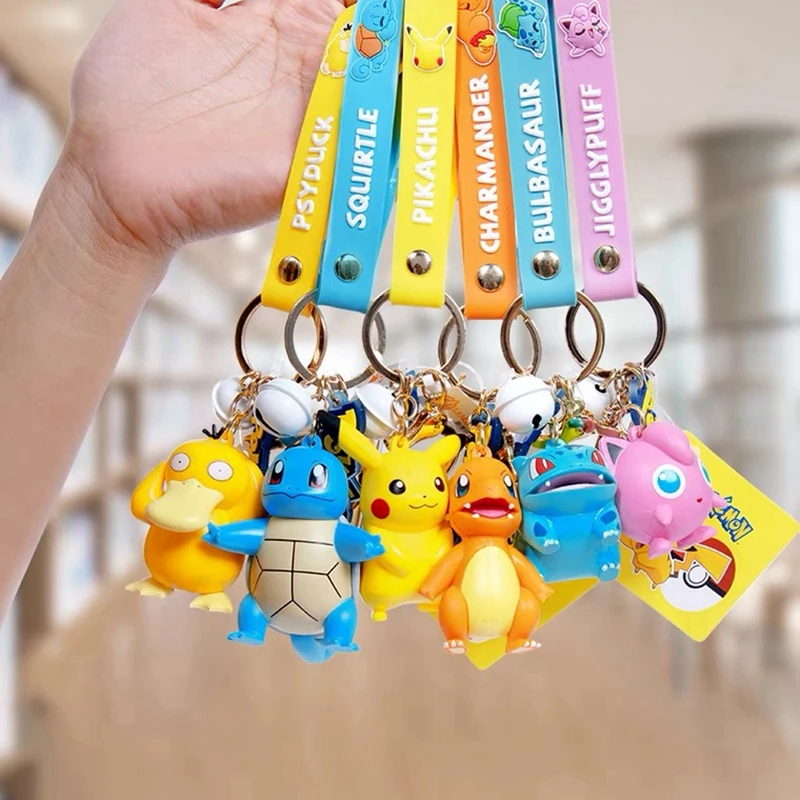 TAKARA TOMY Подлинная экшн-фигурка покемона Пикачу брелок Покемон милые аниме