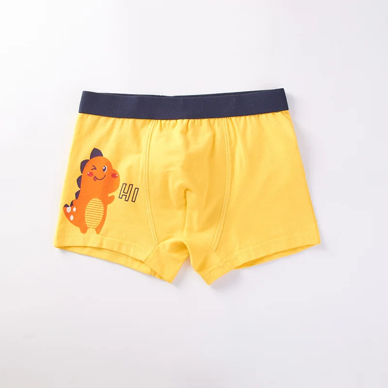 

Boy's Cartoon Boxer Briefs Children's Briefs Dinosaurs Big Boys Boys' Boxer Briefs Four-corner Cotton Student Shorts Boxers