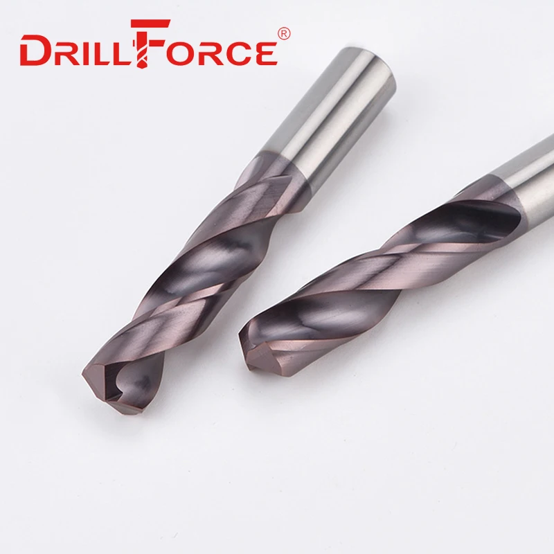 Drillforce 3 шт 2мм 9ммх80мм OAL HRC65 твердосплавные сверла набор спиральная флейта для