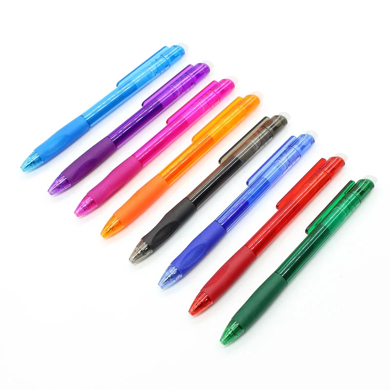 

8 шт./стильная стираемая ручка Kawaii, различные стержни для ручек, моющаяся ручка для школьников, студентов, канцелярские принадлежности для п...