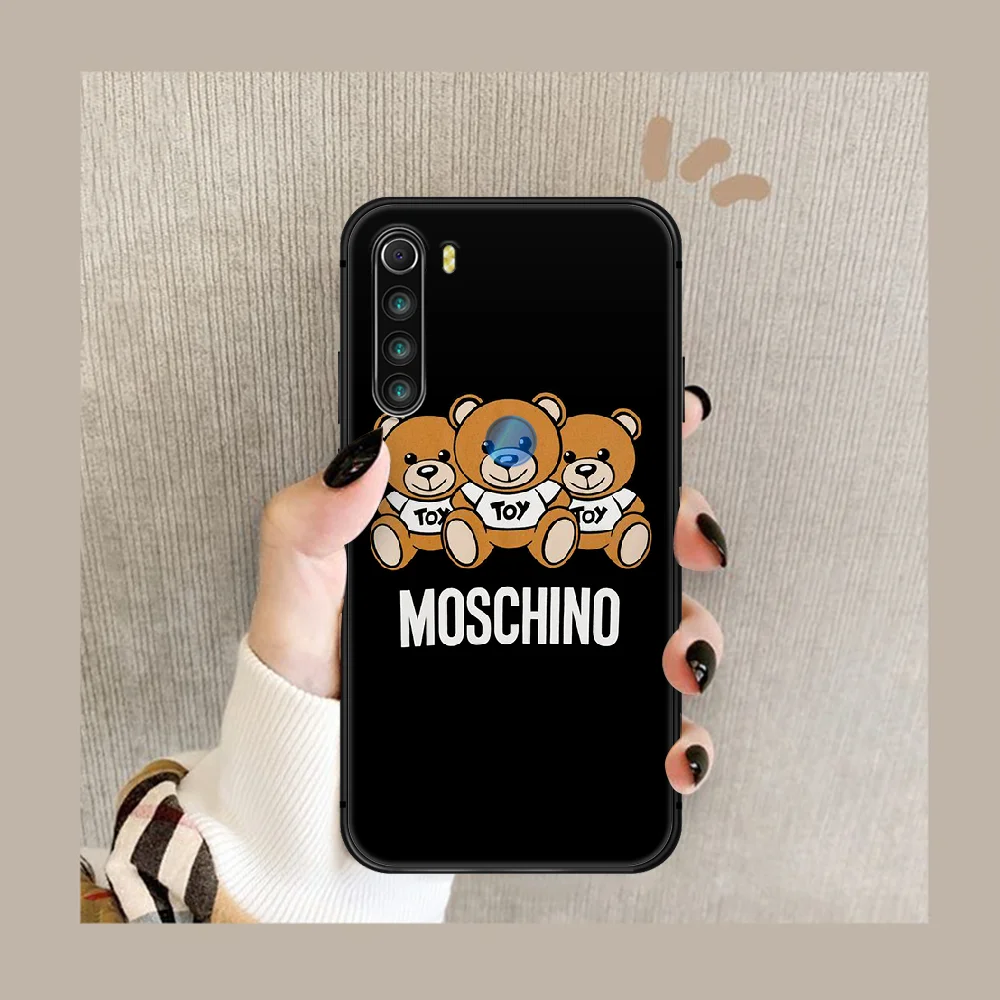 

Italian Bear Brand Phone Case For XIAOMI Redmi Note 5 7 8 T 9 6A 7A 8A 9S K 20 30 Pro black Funda Trend Cover Soft Coque