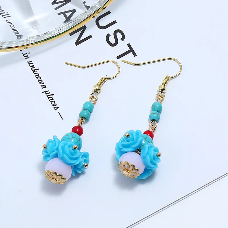 Классические бусины натуральный камень цветок Женские Ювелирные изделия