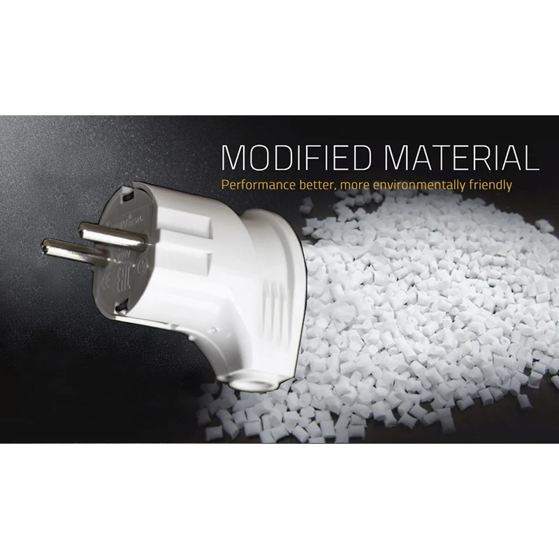 Электрическая вилка штепсельная белая для европейского розетки преобразователь