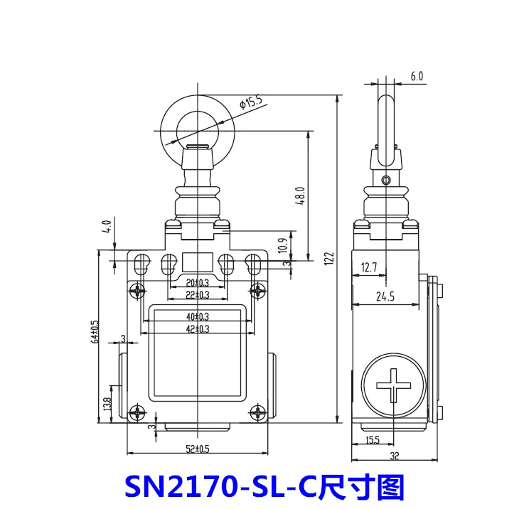 Предохранительный кабельный переключатель SN2170/SN4170/SN6170-SL-C-R кабельный переключатель аварийный выключатель