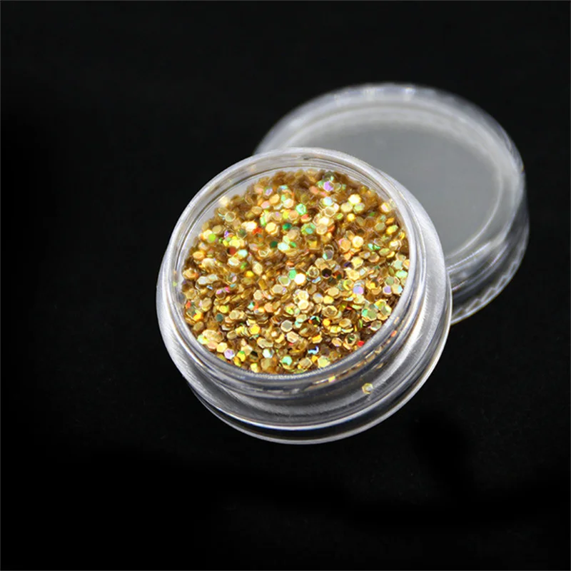 500g/Bag 18 Colors Holographic Color Shift Sequins 1mm Chameleon Chunky Glitter For Face Body Eye Hair Nail Festival Decorations