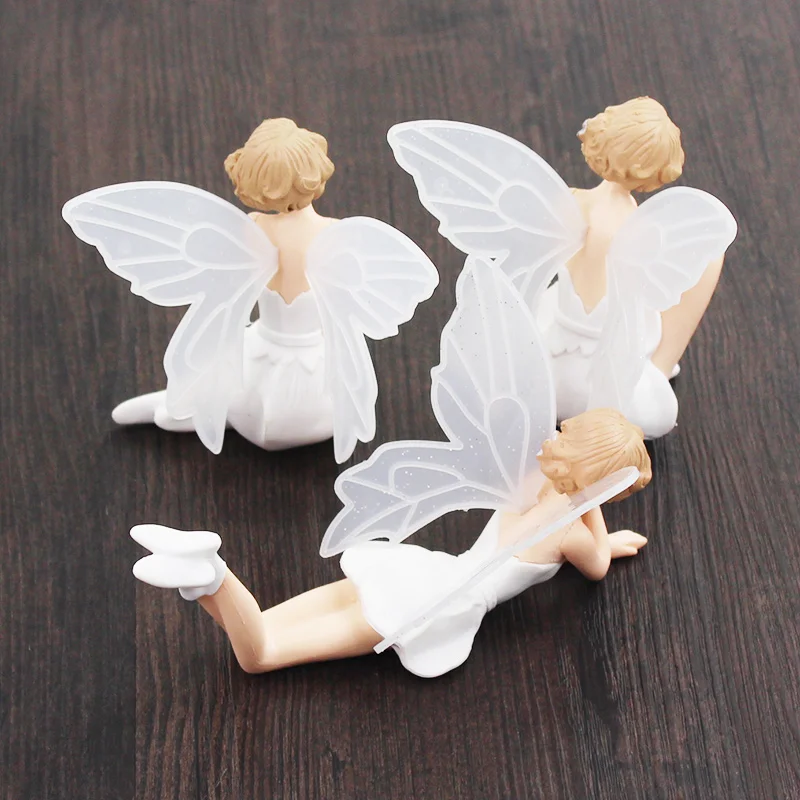 3pcs/Set 10-15cm Princess Tinkerbell White Beauty Flower Faery Elves Angel PVC Action Figure Model Toys Doll Kids Gift Brinqudos - купить по