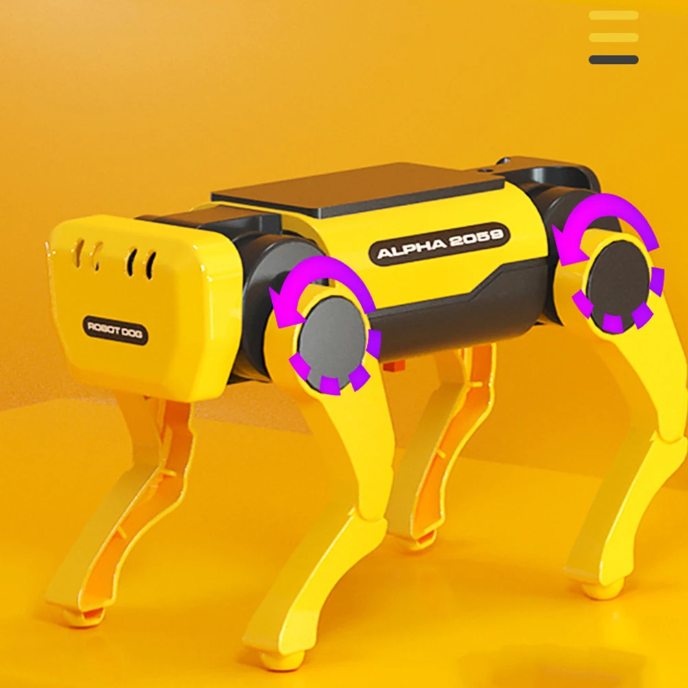 

Квадрупед бионический умный робот собака игрушки стержень солнечная электрическая Механическая Собака обучающая сборка научная техника г...