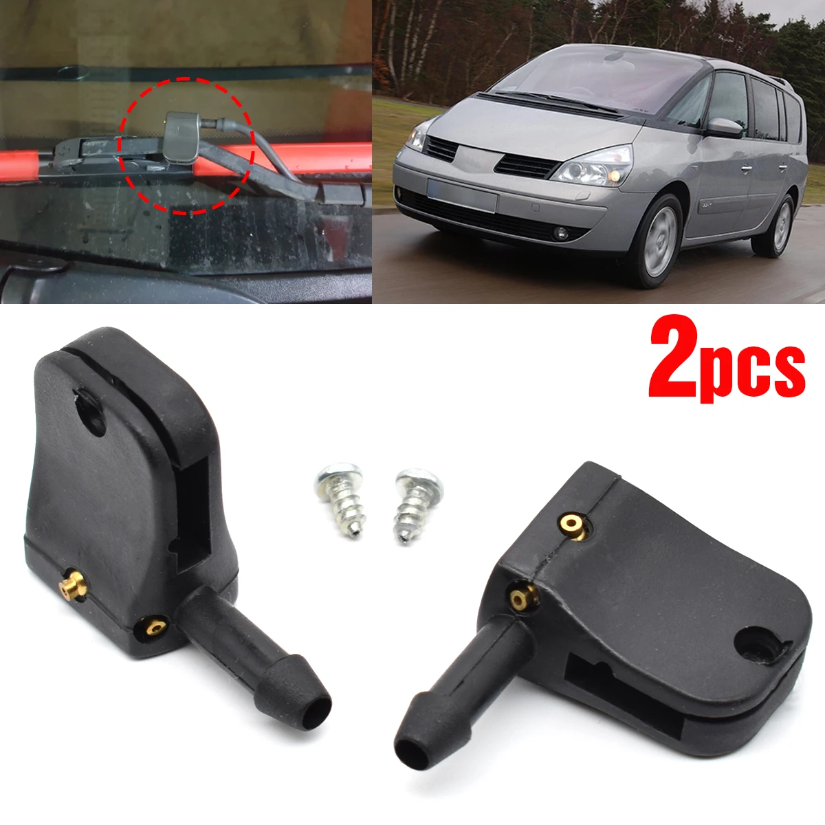 2 шт. насадки для очистки лобового стекла Renault Espace 3 1996 - 2002 98695 | Автомобили и