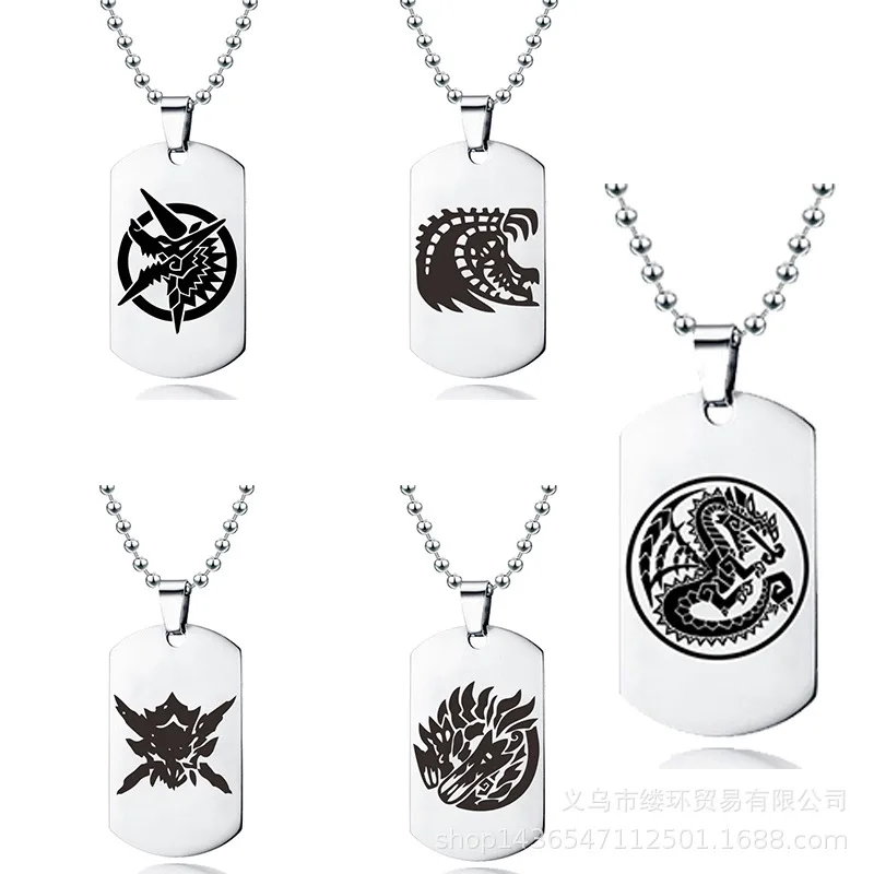 Колье-чокер из нержавеющей стали с логотипом Dragon WHW веером сувенирным подарком