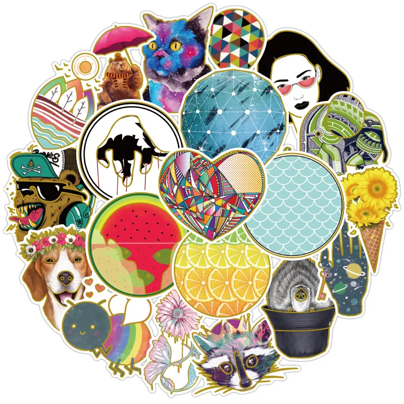 Симпатичные VSCO стикеры s (50 шт.) ноутбук и бутылка воды Наклейка Эстетическая