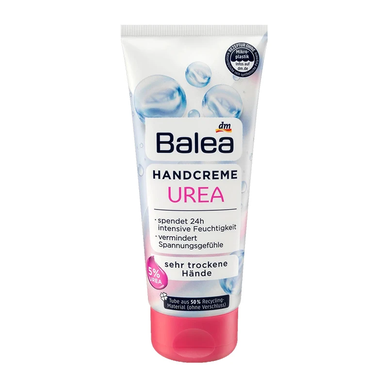 

Germany Balea 5% Urea Hand Care Cream for Very Dry Hand Reduce Dryness Soothes Nourishes Intensive Moisture 24-hour Moisturizer