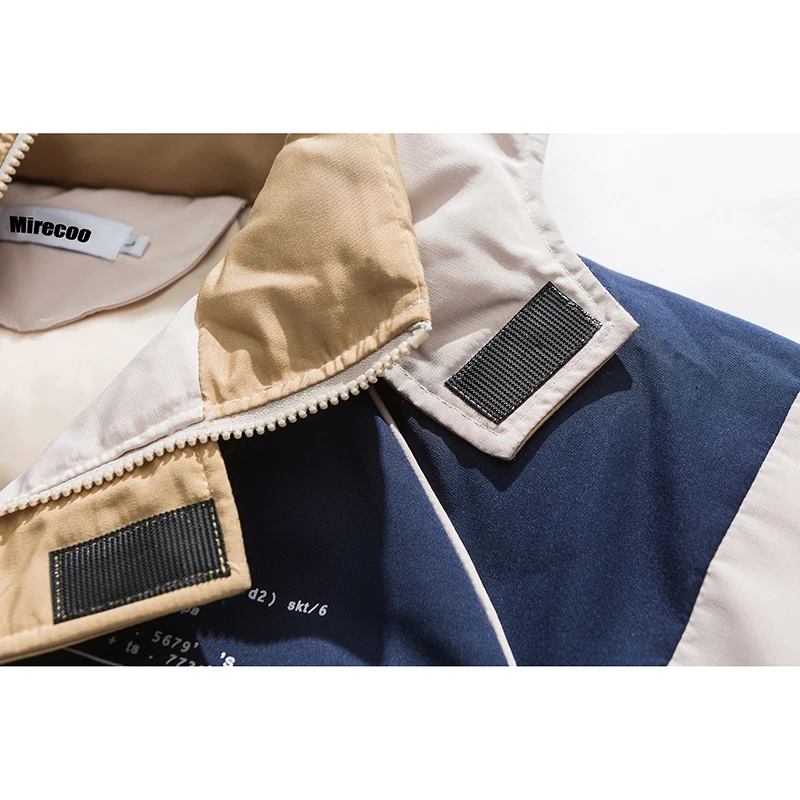 Мужская зимняя пуховая куртка пальто парка с капюшоном в стиле пэчворк теплый