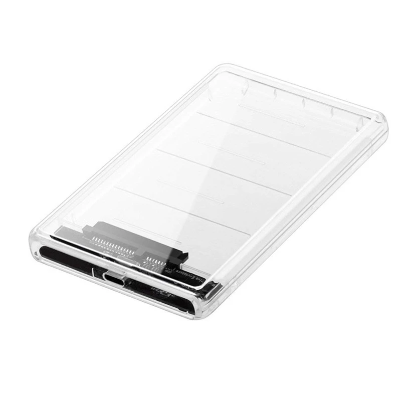 USB C Type до 2 5 дюймов SATA SSD HDD внешний корпус прозрачный для ноутбука и