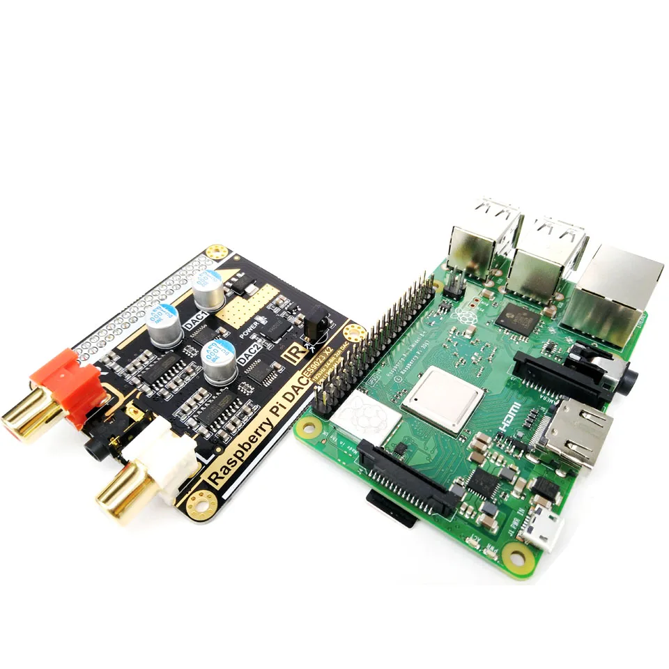 Цифровой аудиоцап Raspberry Pi 4B объемный мод reneaudio HIFI Двойное декодирование DAC I2S B3